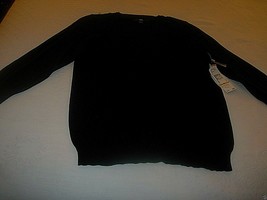 Ak Anne Klein Ladies Black 3/4-SLEEVE V-NECK Pullover SWEATER-S-NWT-$69-STRETCH - $11.29