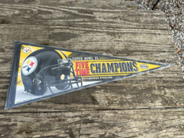 Wincraft NFL Pittsburgh Steelers 5 Time Super Bowl Champions Pennant 2006 - $9.89