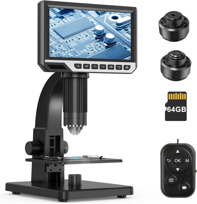  Microscope 2000X,24Mp HDMI Microscope Magnifier with Screen,Soldering M... - $195.57