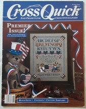 Cross Quick Magazine - Premier Issue 1988. Easy Projects for Cross Stitc... - $2.00