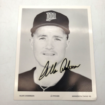 Allan Anderson Signed 5x4 B&amp;W Photo Card Minnesota Twins 1991 AL Autogra... - $9.85
