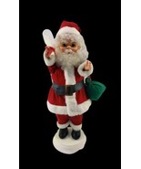 Vintage Rennoc Animated Motion Candle Lighted Christmas Santa Claus Figu... - £34.44 GBP