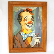 Circus Clown 12x16&quot; Portrait Vintage 1960s Paint by Numbers PBN Funny Fellas - £79.00 GBP