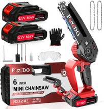 Mini Chainsaw 6 Inch Cordless, Electric Small Chainsaw, Battery Handheld - $43.98