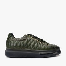 The Adler Green Snk Leather Men Sneaker Limited Edition image 8