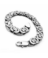 UNISEX CHUNKY STAINLESS STEEL MULTI LINK BRACELET 8.5 INCHES LOBSTER CLA... - £10.95 GBP