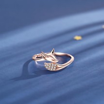  Animal Shaped Rose Gold Rings For Women Fashion Cute Female Crystal  Ring Jewel - £7.64 GBP