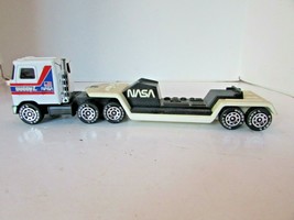 Vtg 1980&#39;S Buddy L Pressed Metal Nasa Cab &amp; LOW-BOY Trailer 10.5&quot; Japan H8 - £6.92 GBP