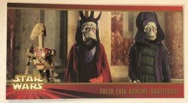 Star Wars Episode 1 Widevision Trading Card #77 Their Evil Scheme Shattered - $2.48