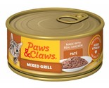 Paws &amp; Claws Mixed Grill Poultry &amp; Fish Pate Wet Cat Food, 1 Single Can ... - $8.42