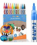 Acrylic Paint Pens for Rock Painting, Fabric, Wood, Canvas, Metal, Ceram... - $320.65 MXN