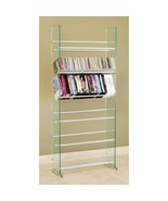 TransDeco Glass DVD CD Rack /Stand 6 CD/DVD Shelves 336 CD 234 DVD 138 V... - $160.33 CAD