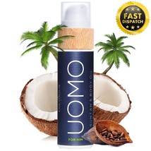 COCOSOLIS UOMO Organic Suntan &amp; Body Oil for Men 110 ml, For a Fast, Deep Tan - £39.88 GBP