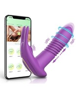 Bluetooth Remote Control Thrusting Vibrator for Women Rotating Telescopi... - $540.61 MXN