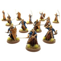Galadhrim Warriors 12 Painted Miniatures Lorien Elf Paladin Middle-Earth - $185.00
