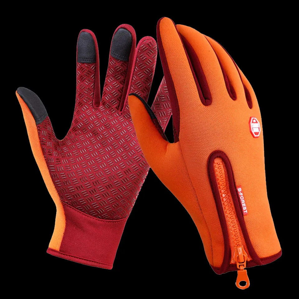 Sporting Fishing Gloves Full Finger Windproof Leather Warm Anti Slip Breathable  - £23.62 GBP