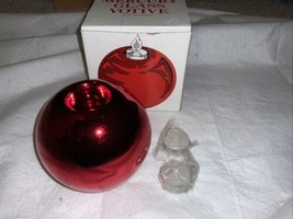 Dept 56 Red Mercury Glass Christmas Ornament Votive Candle Holder (NIB) - £14.53 GBP