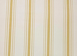 Ballard Designs Sommerville Stripe Yellow Off White Multiuse Fabric By Yard 54&quot;W - £15.12 GBP