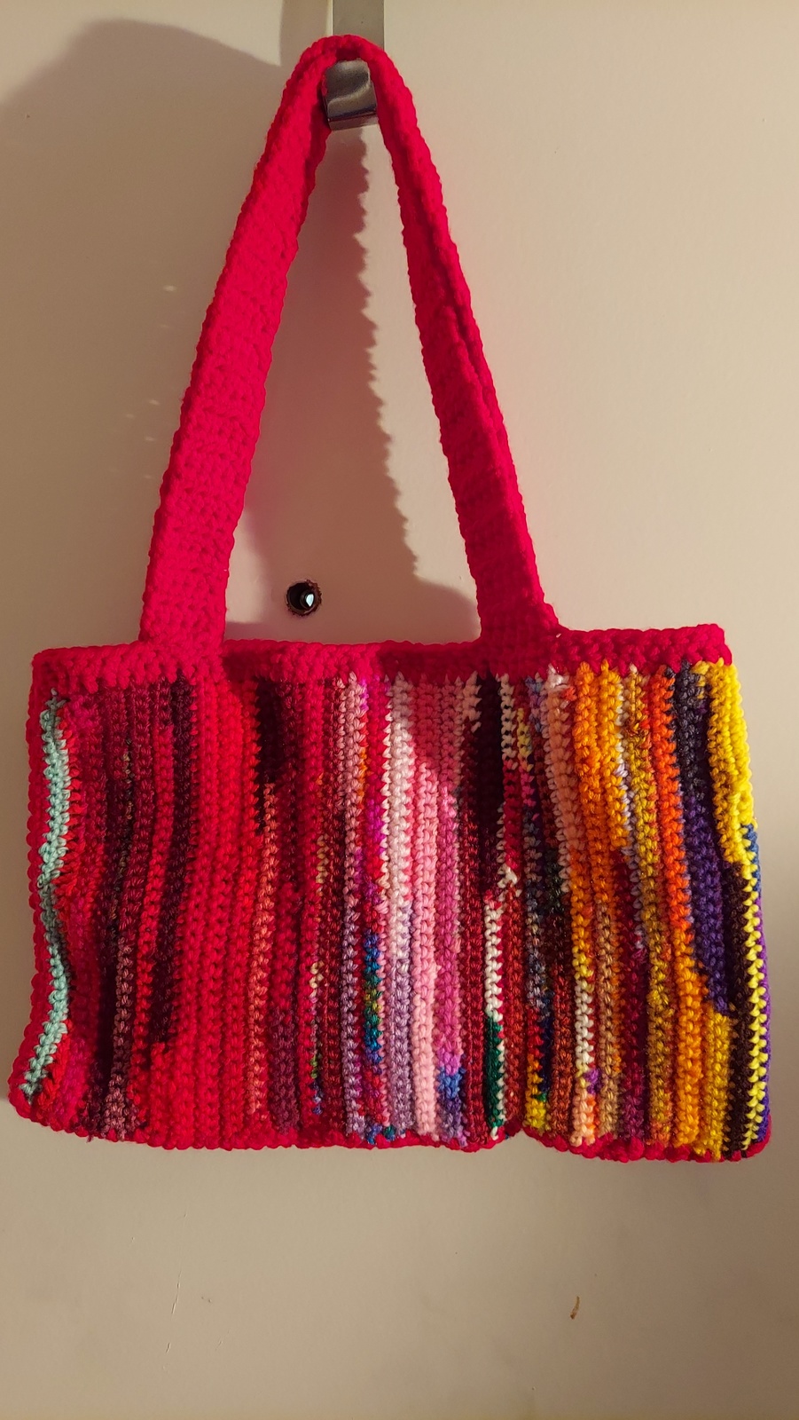 Black Strap Bernice Tote Bag, 18 inches wide, 15 deep, 14 inch strap - $22.00