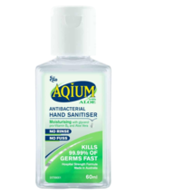 Aqium Anti-bacterial Hand Sanitiser with Aloe in a 60mL - $66.51