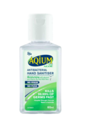Aqium Anti-bacterial Hand Sanitiser with Aloe in a 60mL - $92.03 CAD