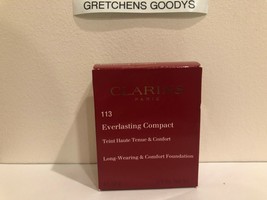 Clarins Everlasting Compact Long Wearing Foundation + #113 Chestnut NIB ... - £12.20 GBP