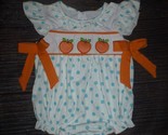 NEW Boutique Baby Girls Peaches Bubble Romper Jumpsuit 12-18 Months - £11.98 GBP