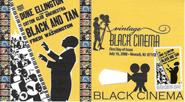 Black and Tan Vintage Black Cinema First Day Cover - £11.97 GBP