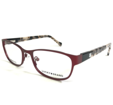 Lucky Brand Eyeglasses Frames D121 BURGUNDY BLACK Rectangular Full Rim 5... - £36.63 GBP