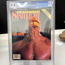 WWF Wrestling Spotlight Magazine Hulk Hogan 1988 WWE Vintage (M1) Graded CGC 7.5 - £156.61 GBP