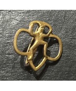 Vintage Girl Scout Brownie Pin Gold Tone - $205.93 MXN