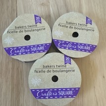 Bakers twine. 3 Packs 20 Yards Ea Purple And White New 60 Yards Total - $6.92