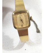 Vintage Seiko Watch Women Gold Tone square face 1100-5729 Manual Wind PA... - $17.00