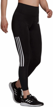 Womens Lightweight High Rise 3-Stripe Mesh 7/8 Leggings (X-Large, Black/White) - £39.10 GBP