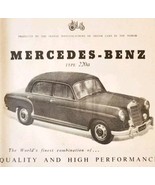 1954 Mercedes Benz Type 220a Import Advertisement Autocar Automobilia DW... - $41.31 CAD