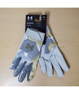 Under Armour UA Clean Up Size XL Baseball Batting Gloves Grey Camo 13654... - £31.46 GBP