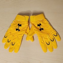 Under Armour UA Spotlight Size 2XL Receiver Football Gloves Yellow Black  - $49.98