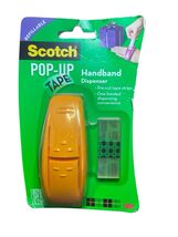 Scotch Pop-Up Tape Handband Dispenser with 1 Refill pad-75 Strips - Oran... - $21.77