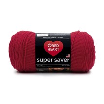 Red Heart Super Saver Yarn, 364 yd, Cherry Red, 7 Oz, 4 Ply - $7.79