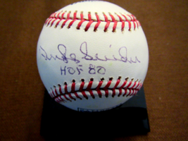Duke Snider Hof 80 1955 Wsc Brooklyn Dodgers Signed Auto Hof Logo Baseball Jsa - £117.33 GBP