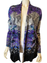 Chico&#39;s Multi-Color Long Sleeve Cardigan Sweater Chico&#39;s Size 0 Fits S/4 - $14.24