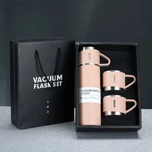 Vacuum Flask Set - Insulated Water Bottle 3 Cups Gift Set - Thermos Water Bottle - $28.99