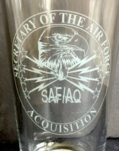 USAF Secretary Of The Air Force Acquisition Drinking Glass 14oz Military - $9.89