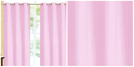 100% Thermal Blackout Window Curtains - 84&quot; Standard - Rose Pink - P02 - £36.02 GBP