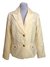 Old Navy Brush Corduroy Blazer, Size S, Button Front, Pockets, Ivory - £7.89 GBP