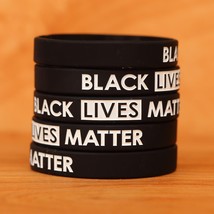 Set of BLACK Lives Matter Wristband Bracelets - New Silicone Wrist Bands... - £4.60 GBP+