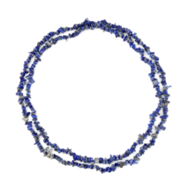 Lapis Lazuli Chips Endless Necklace 60 Inches 250.00 ctw  #JN-1200 - $18.89