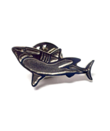 Great White Shark 1&quot; Silver Lapel Pin - $4.95