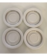 Lot of 4 Arabia of Finland Seita Arctica Saucers 6 5/8&quot; Vintage Disconti... - $39.37