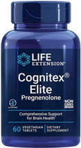 COGNITEX ELITE PREGNENOLONE BRAIN HEALTH SUPPORT 60 Vege Tablets  LIFE E... - £32.68 GBP